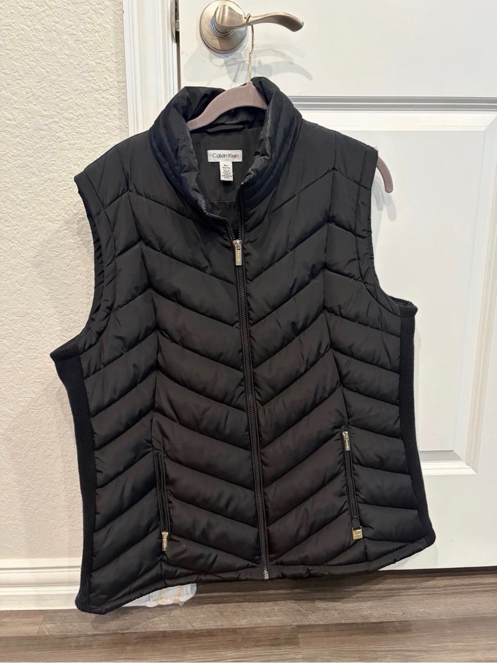 Calvin Klein Black Quilted Jacket Vest